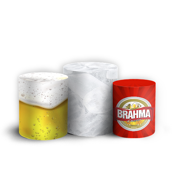 Trio Cilindro - Cerveja - Sublimado 3D