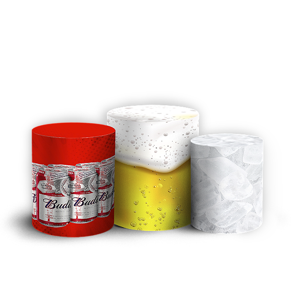 Trio Cilindro - Cerveja - Sublimado 3D