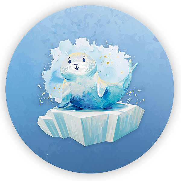 Painel Redondo - Fundo Do Mar  - Sublimado 3D