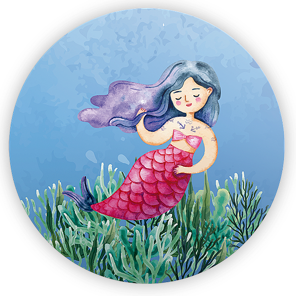 Painel Redondo - Fundo Do Mar  - Sublimado 3D