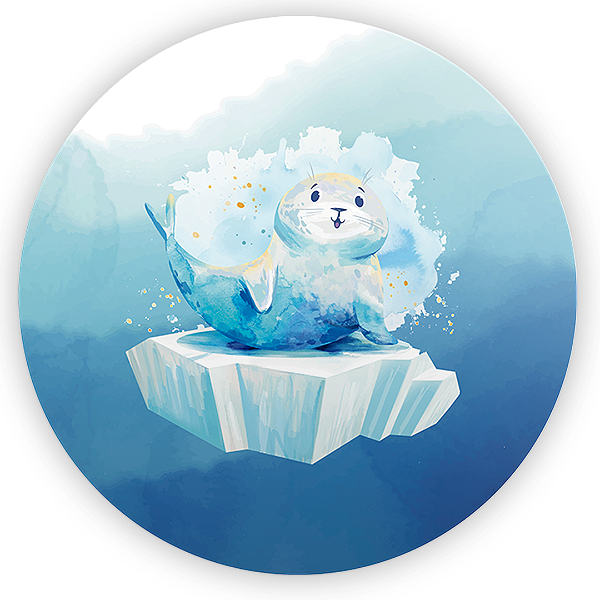 Painel Redondo - Fundo Do Mar  - Sublimado 3D