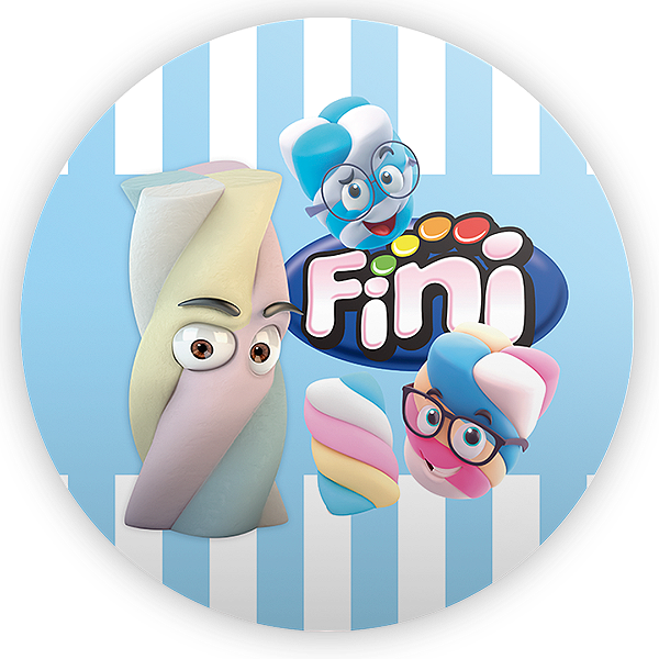 Painel Redondo - Doces Fini  - Sublimado 3D