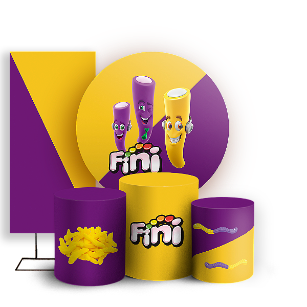 KIT Redondo Trio e Faixa - Fini - Sublimado 3D