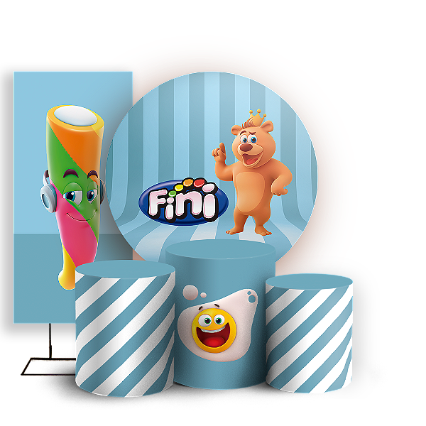 KIT Redondo Trio e Faixa - Fini - Sublimado 3D