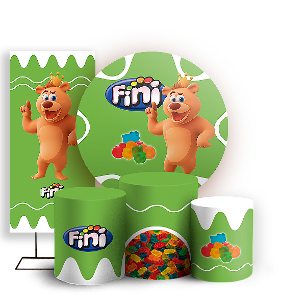 KIT Redondo Trio e Faixa - Doces Fini - Sublimado 3D