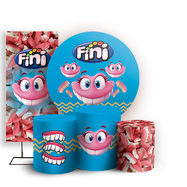 KIT Redondo Trio e Faixa - Doces Fini - Sublimado 3D