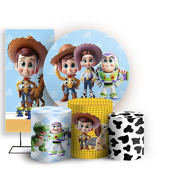 KIT Redondo Trio e Faixa - Toy Story - Sublimado 3D