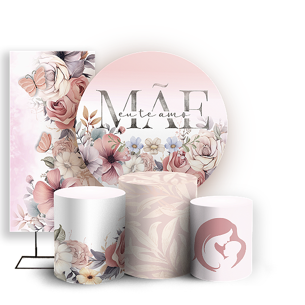KIT Redondo Trio e Faixa - Dia Das Mães - Sublimado 3D