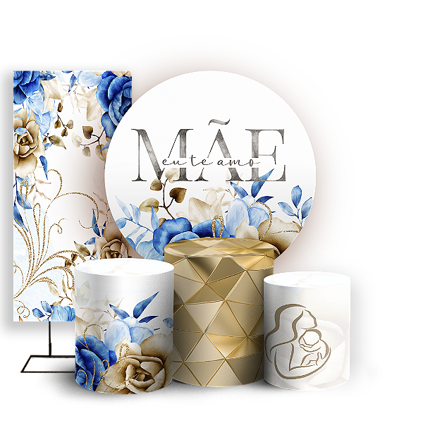 KIT Redondo Trio e Faixa - Dia Das Mães - Sublimado 3D