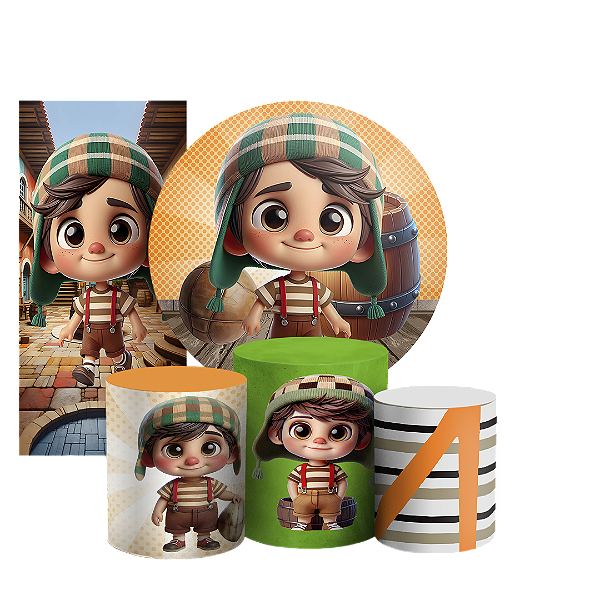 KIT Redondo Trio e Faixa - Chaves - Sublimado 3D