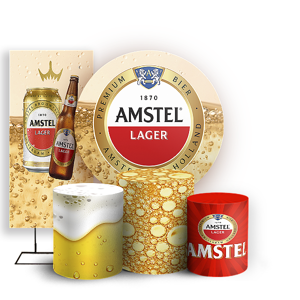 KIT Redondo Trio e Faixa - Cerveja - Sublimado 3D