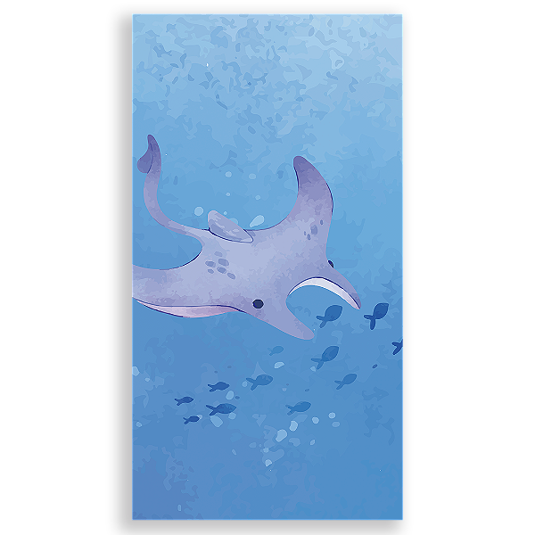 Faixa Lateral - Fundo Do Mar  - Sublimado 3D