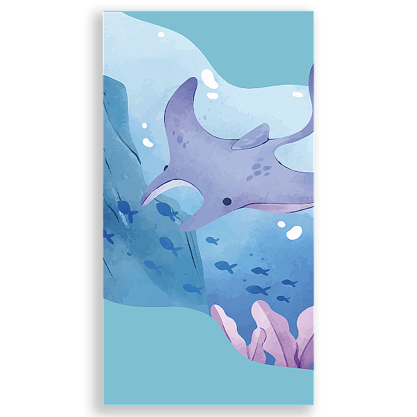 Faixa Lateral - Fundo Do Mar  - Sublimado 3D