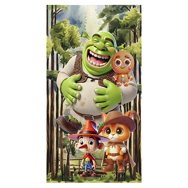 Faixa Lateral - Shrek - Sublimado 3D