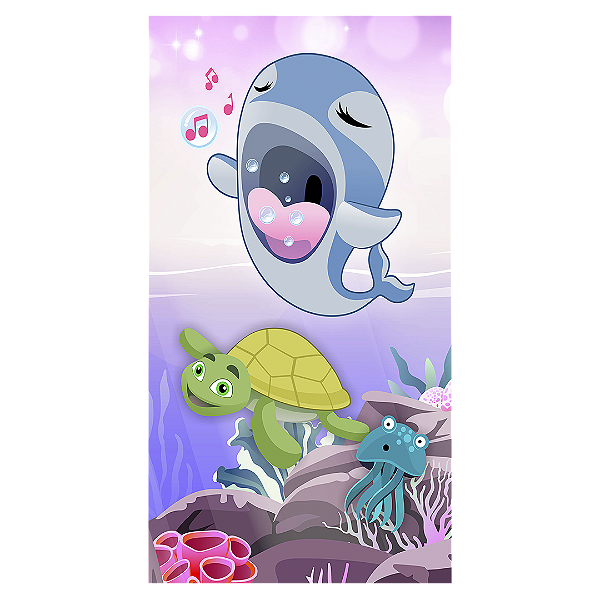 Faixa Lateral - Bita Fundo Do Mar - Sublimado 3D