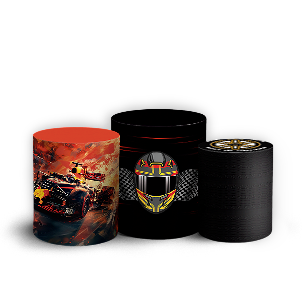 Trio Cilindro - Formula 1 - Sublimado 3D