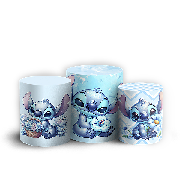Trio Cilindro - Stitch - Sublimado 3D