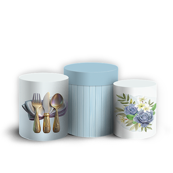 Trio Cilindro - Chá De Casa Nova - Sublimado 3D