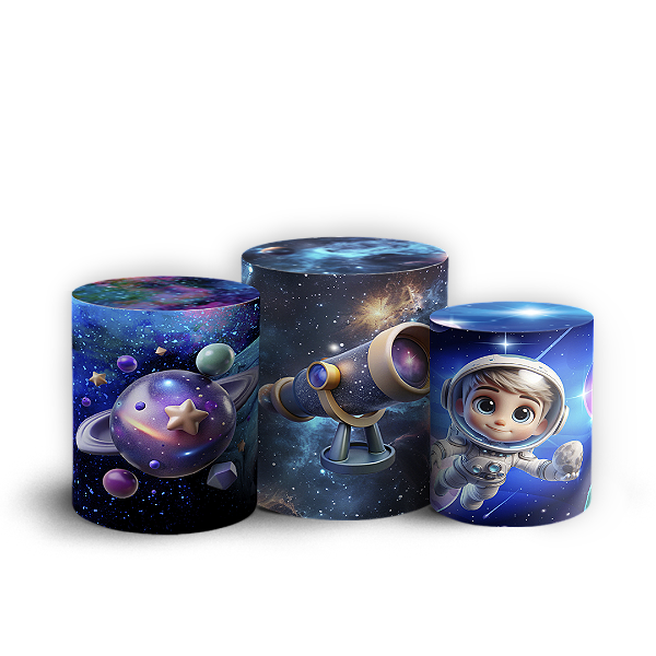 Trio Cilindro - Astrounauta - Sublimado 3D