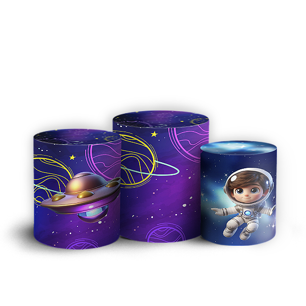 Trio Cilindro - Astrounauta - Sublimado 3D