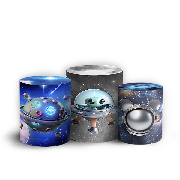 Trio Cilindro - Astrounauta - Sublimado 3D