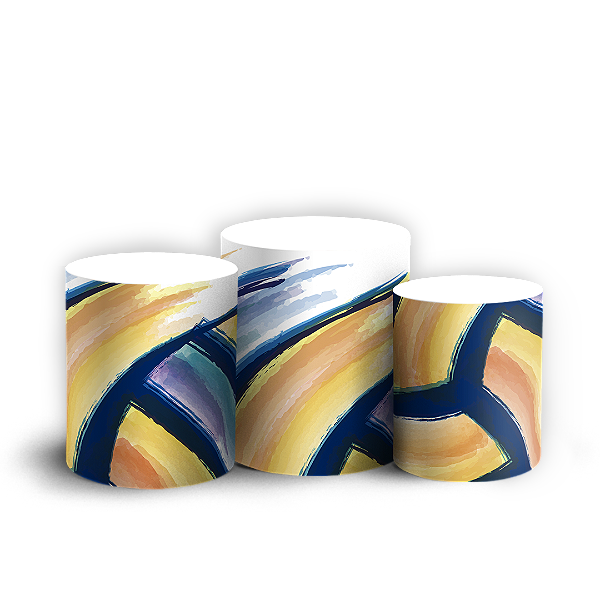 Trio Cilindro - Volei - Sublimado 3D