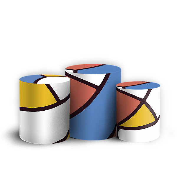 Trio Cilindro - Volei - Sublimado 3D