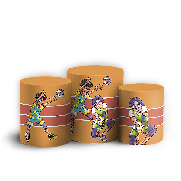 Trio Cilindro - Volei - Sublimado 3D