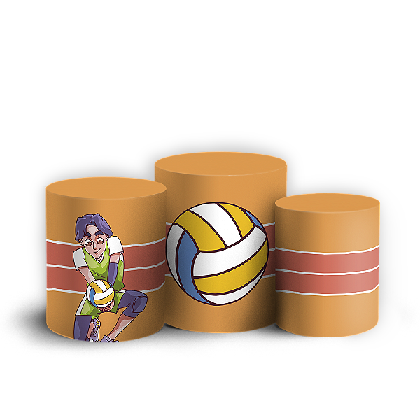 Trio Cilindro - Volei - Sublimado 3D