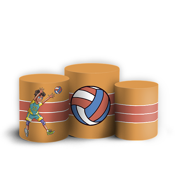 Trio Cilindro - Volei - Sublimado 3D