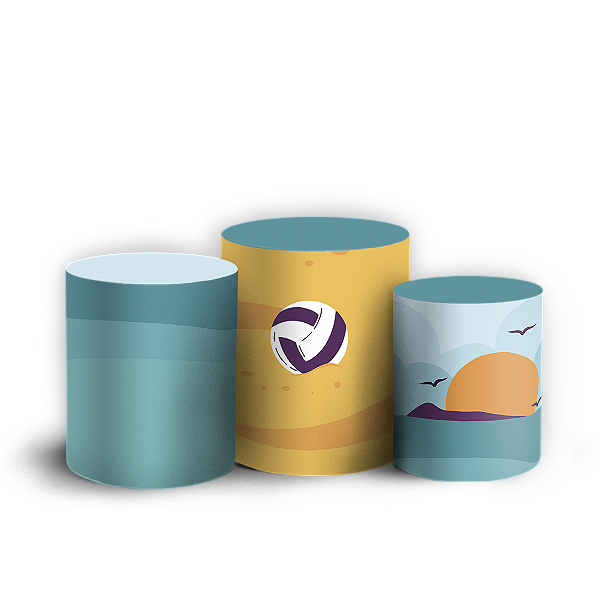Trio Cilindro - Volei - Sublimado 3D