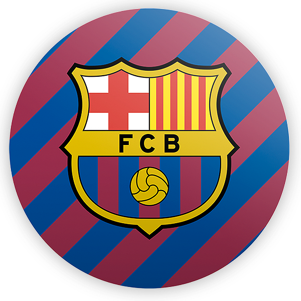 Painel Redondo - Time Barcelona - Sublimado 3D