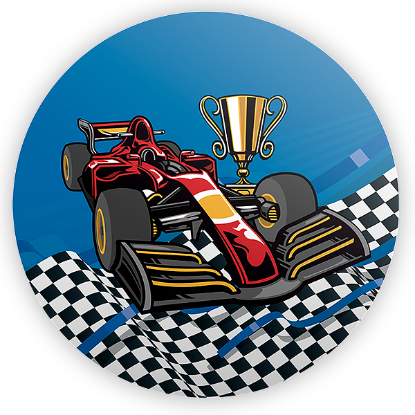 Painel Redondo - Formula 1 - Sublimado 3D
