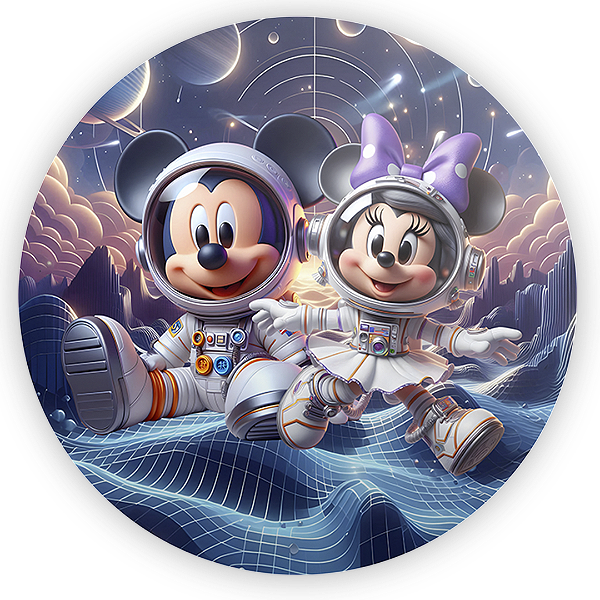 Painel Redondo - Astrounauta - Sublimado 3D