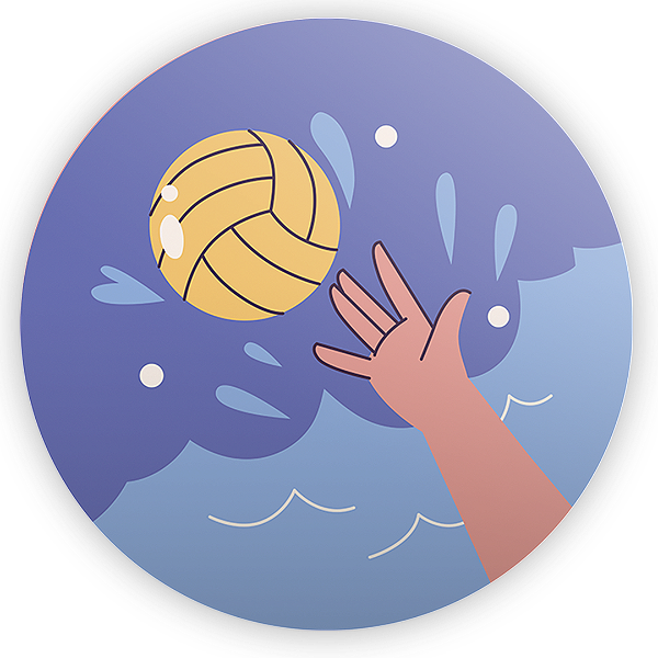 Painel Redondo - Volei - Sublimado 3D