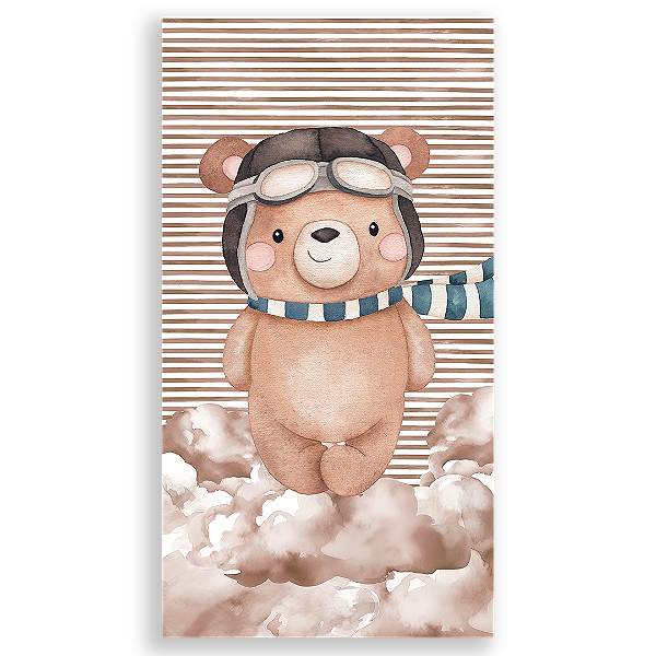 Faixa Lateral - Ursinho Aviador - Sublimado 3D