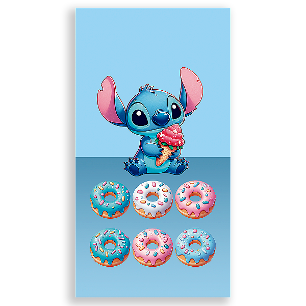 Faixa Lateral - Stitch Confeitaria - Sublimado 3D