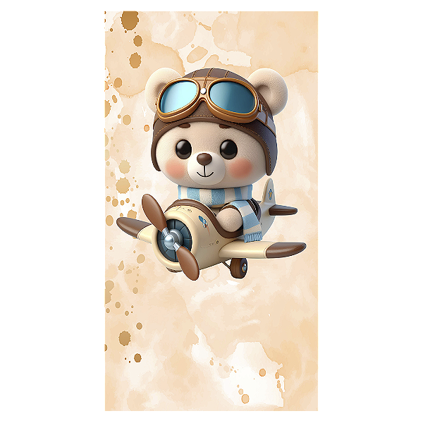 Faixa Lateral - Ursinho Baloeiro - Sublimado 3D