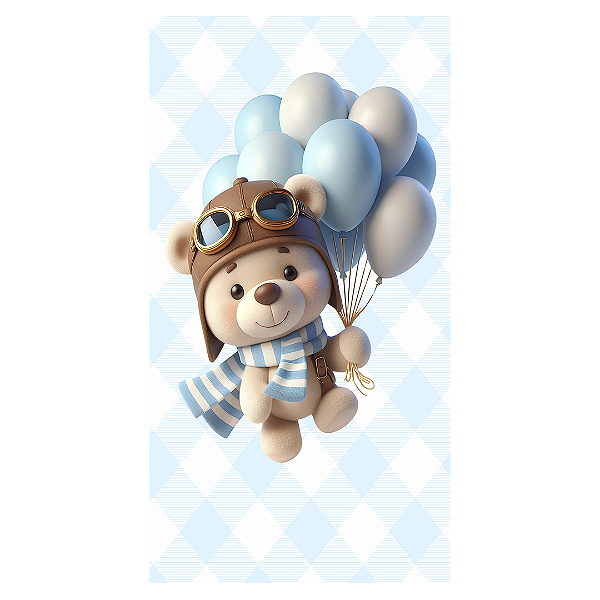 Faixa Lateral - Ursinho Baloeiro - Sublimado 3D