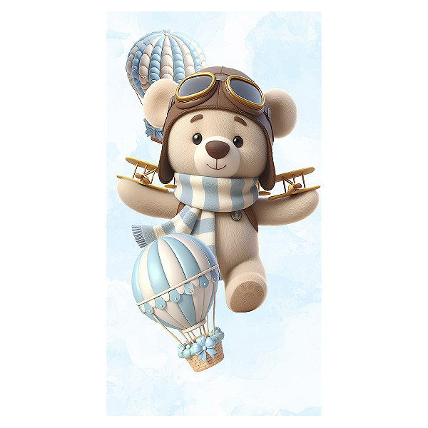 Faixa Lateral - Ursinho Baloeiro - Sublimado 3D