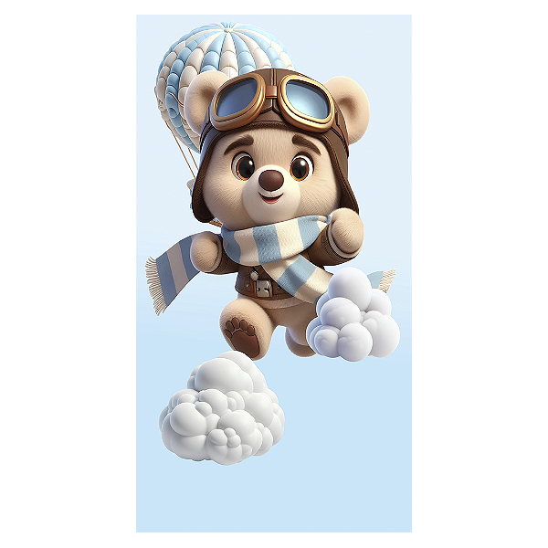 Faixa Lateral - Ursinho Baloeiro - Sublimado 3D