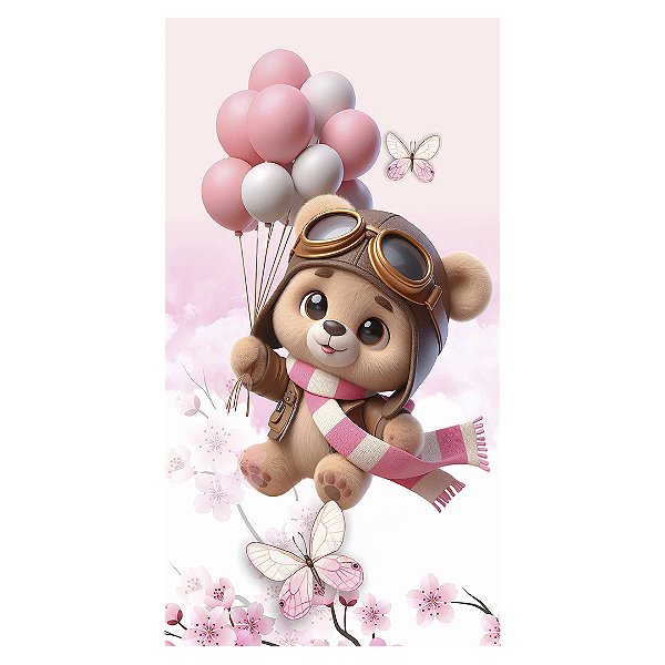 Faixa Lateral - Ursinho Baloeiro - Sublimado 3D