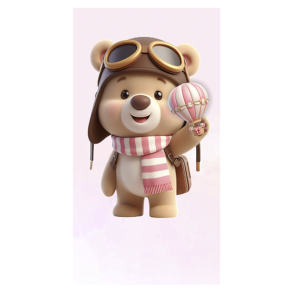 Faixa Lateral - Ursinho Baloeiro - Sublimado 3D