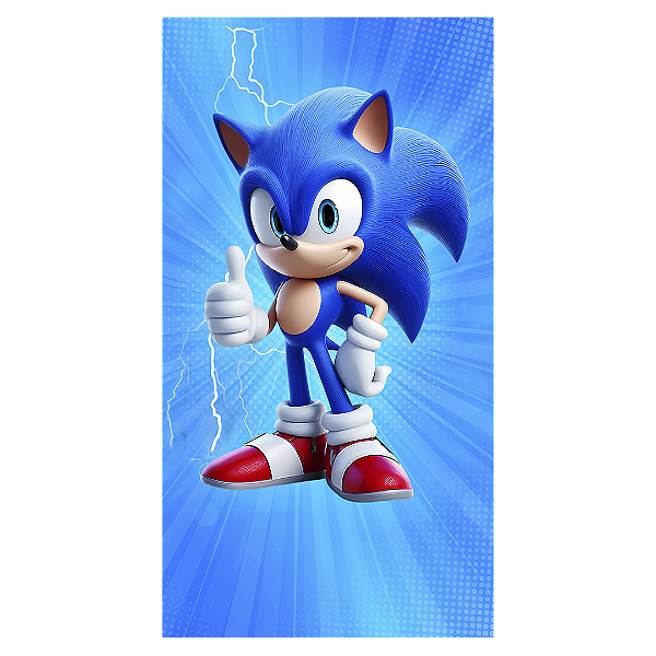 Faixa Lateral - Sonic - Sublimado 3D