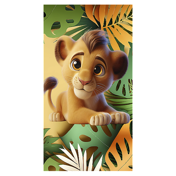 Faixa Lateral - Rei Leão - Sublimado 3D