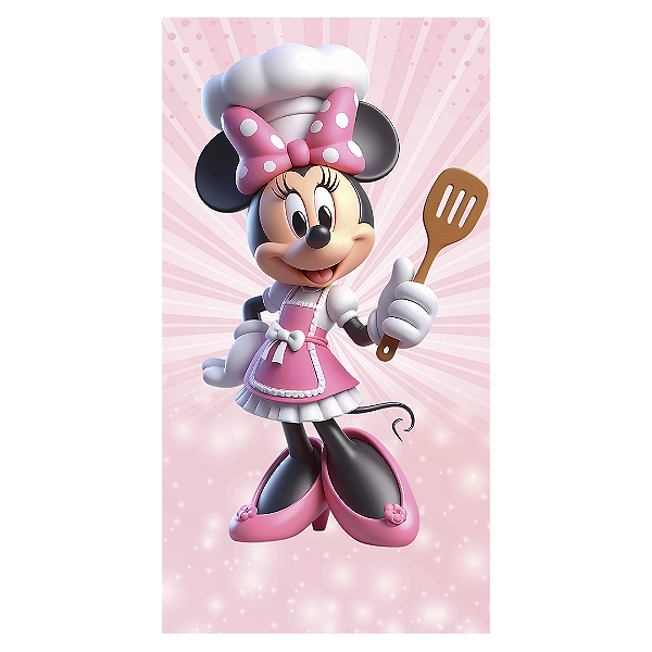 Faixa Lateral - Minnie Confeiteira - Sublimado 3D