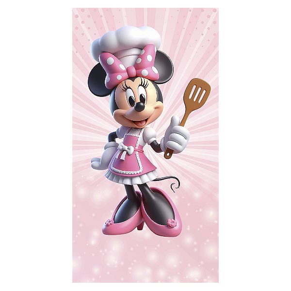 Faixa Lateral - Minnie Confeiteira - Sublimado 3D