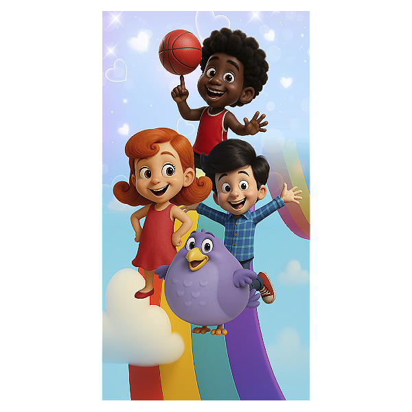 Faixa Lateral - 3 Palavrinhas - Sublimado 3D