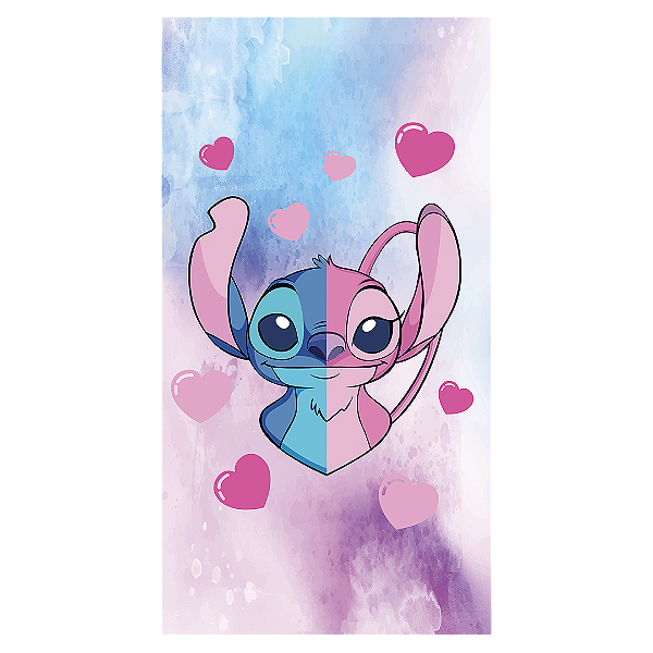 Faixa Lateral - Lilo Stitch Angel - Sublimado 3D