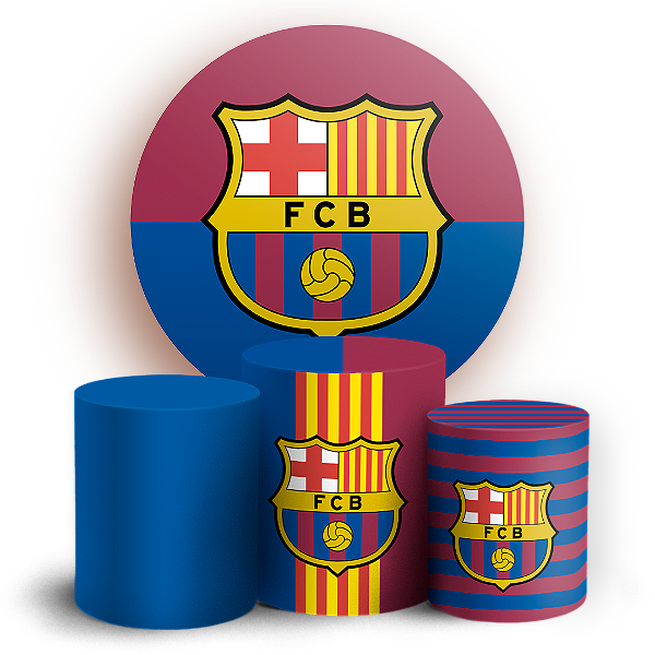 KIT Redondo e Trio - Time Barcelona - Sublimado 3D